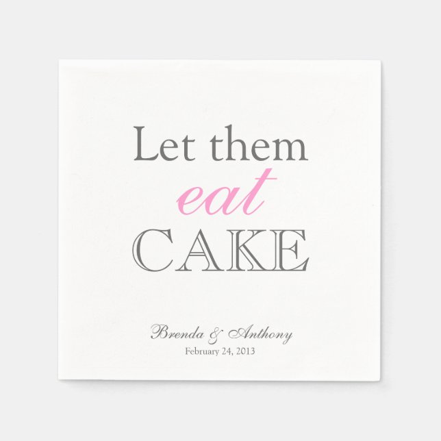 Serviettes En Papier Laissez-Les Manger Des serviettes (Devant)