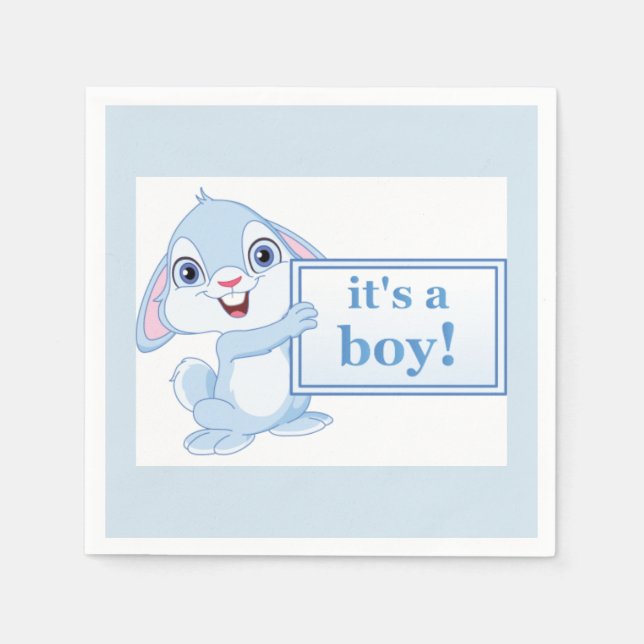 Serviettes En Papier Lapin (Devant)