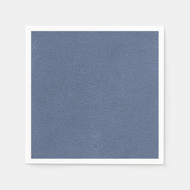 Serviettes En Papier L'apparence de Snuggly Slate Blue Suede Texture (Devant)