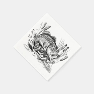 Serviettes En Papier Largemouth Bass