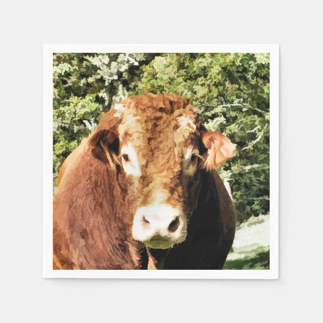SERVIETTES EN PAPIER LE BULL (Devant)