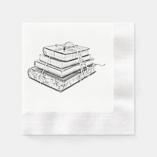 Serviettes En Papier Le classique attaché réserve le croquis littéra