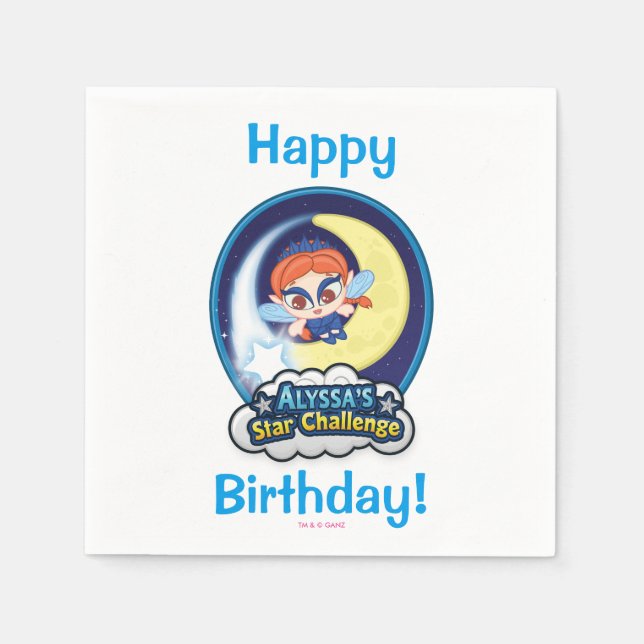 Serviettes En Papier Le défi étoilé d'Alyssa (Devant)