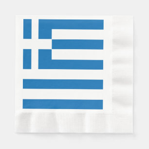 Serviettes En Papier Le drapeau national de la Grèce