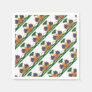 Serviettes En Papier Le manteau du Haïti des bras