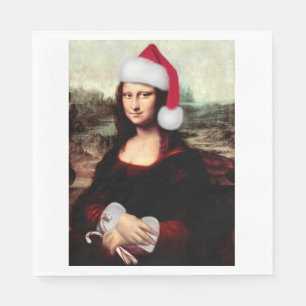 Serviettes En Papier Le Père Noël de Mona Lisa
