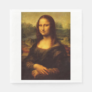 Serviettes En Papier Leonardo Da Vinci Mona Lisa Peinture d'Art