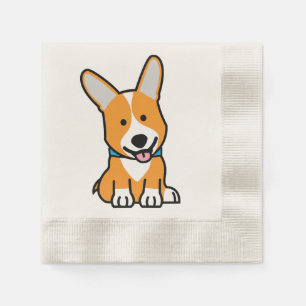 Serviettes En Papier Les Corgis de corgi poursuivent le Pembroke