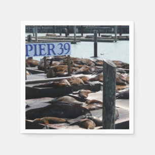 Serviettes En Papier Lions de mer de Pier 39