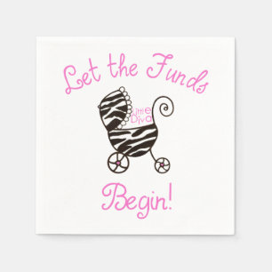 Serviettes En Papier Little Diva - "Que les fonds commencent !"