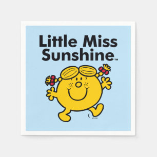 Serviettes En Papier Little Miss   Little Miss Sunshine est un rayon de