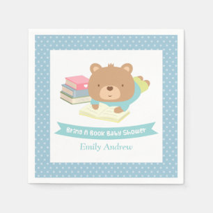 Serviettes En Papier L'ours de nounours mignon apportent un baby shower