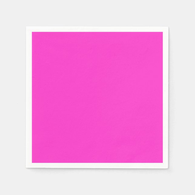 serviettes en papier Magenta Plain (Devant)