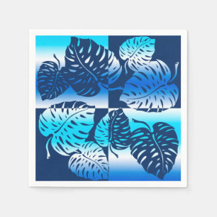 Serviettes En Papier Makua Monstera Tropical Hawaiian Striped Blend