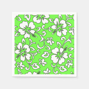 Serviettes En Papier Malia Hibiscus Floral Hawaïen