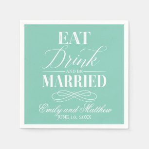 Serviettes En Papier Mangez de la menthe et mangez de la viande Maria