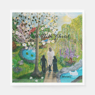 Serviettes En Papier Marcher Avec Christ Napkins
