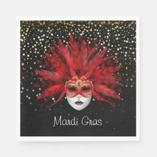 Serviettes en papier Mardi Gras