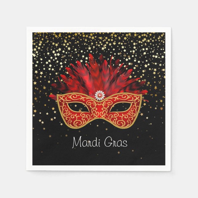 Serviettes en papier Mardi Gras (Devant)