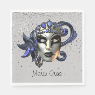Serviettes en papier Mardi Gras