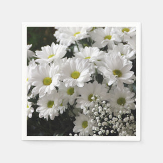 Serviettes En Papier Marguerites