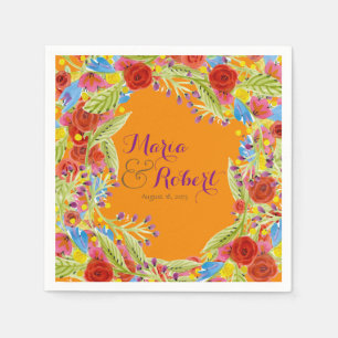 Serviettes En Papier Mariage Fiesta