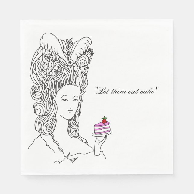 Serviettes En Papier Marie Antoinette Napkin (Devant)