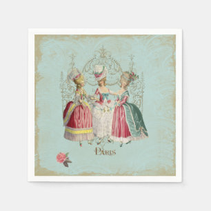 Serviettes En Papier Marie Antoinette Trois dames en attente