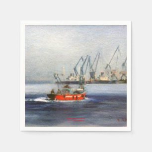 Serviettes En Papier Marine/Marine/Marinez