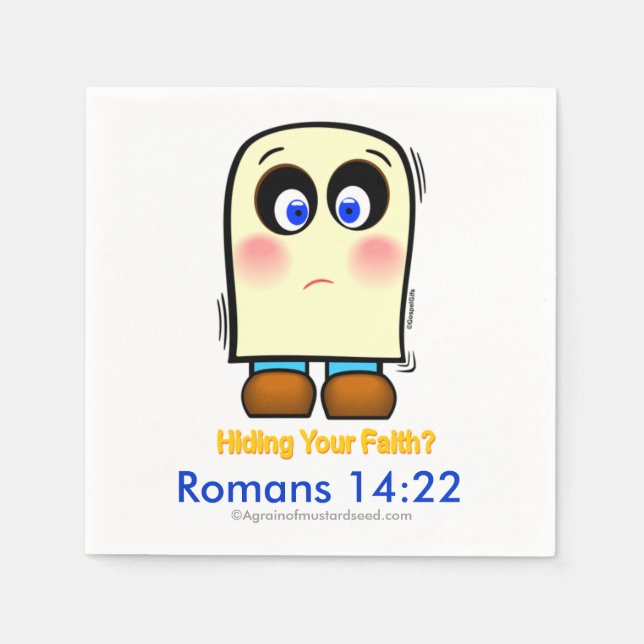 Serviettes En Papier Masquage de la foi (Devant)