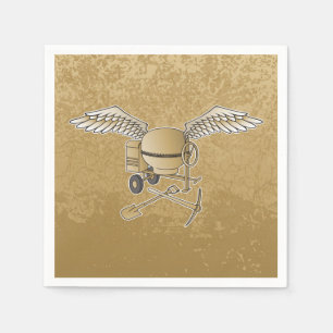 Serviettes En Papier Mélangeur en béton beige