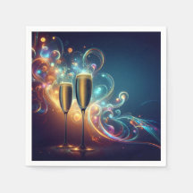 Serviettes en papier Midnight Toast