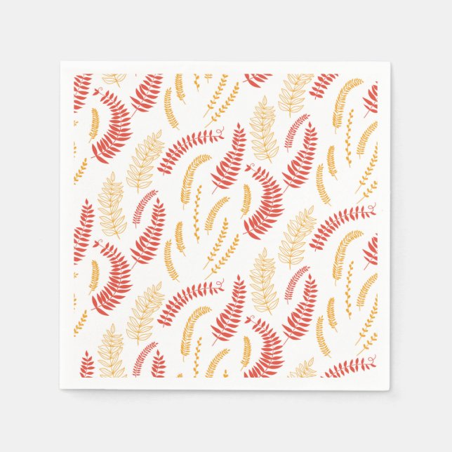 Serviettes En Papier Modèle floral (Devant)