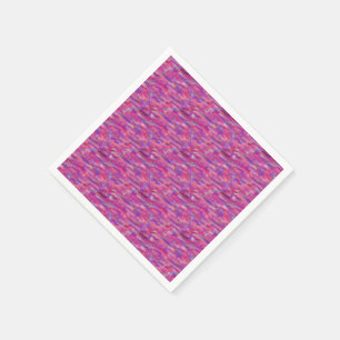 Serviettes En Papier Motif Abstrait violet et rose
