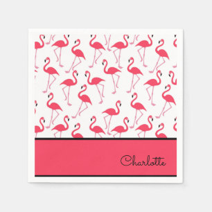 Serviettes En Papier Motif de Flamant rose