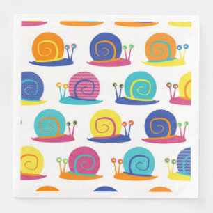 Serviettes En Papier Motif de partie d'escargot