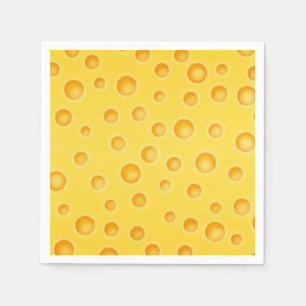 Serviettes En Papier Motif de texture de Cheezy de fromage suisse