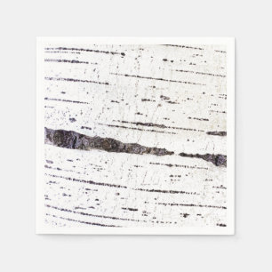 Serviettes En Papier Motif d'écorce de bouleau