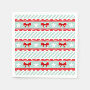 Serviettes En Papier Motif moderne de Noël avec des vaches et des étoil