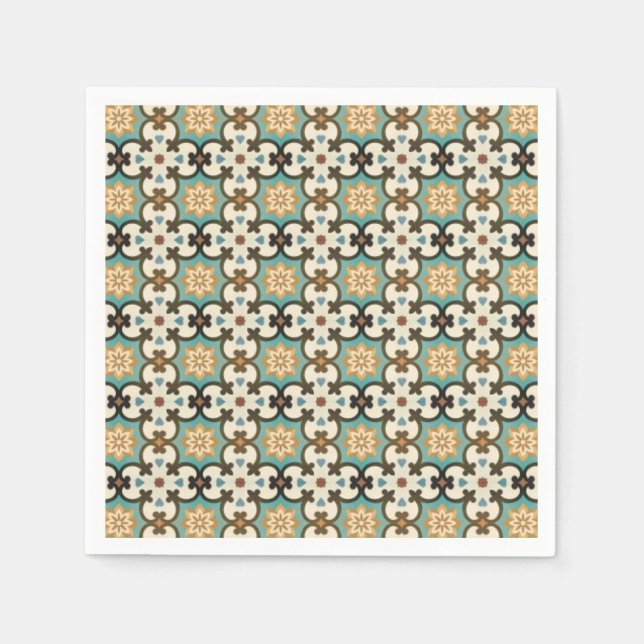 Serviettes En Papier Motif moresque (Devant)