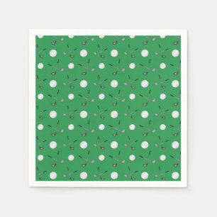 Serviettes En Papier Motif vert de golf
