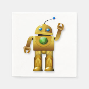 Serviettes En Papier Mouchoirs en papier Robot Amical