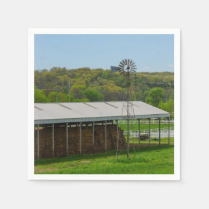 Serviettes En Papier Moulin à vent du pays