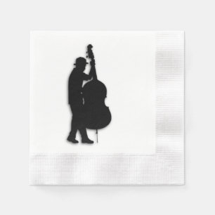 Serviettes En Papier Musicien du bassiste