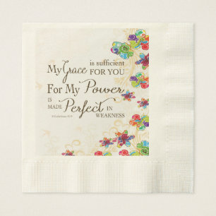 Serviettes En Papier My Grace is Sufficient