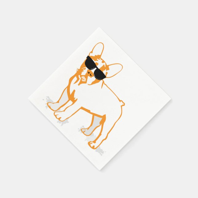 Serviettes En Papier Naples Bulldog (Coin)
