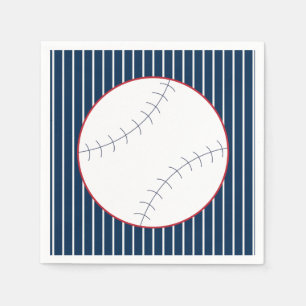 Serviettes En Papier Naples Classic Baseball Party
