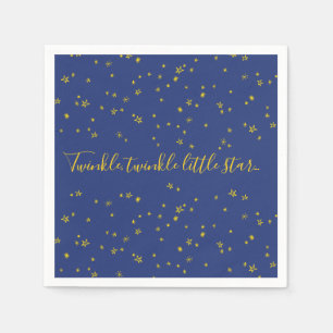 Serviettes En Papier Naples en papier Baby shower Twinkle Little Star