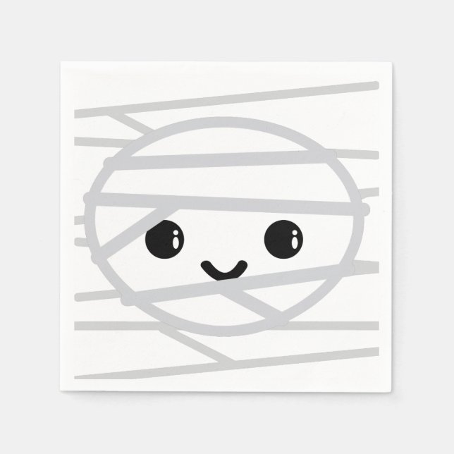 Serviettes En Papier Naples Kawaii Mummy (Devant)