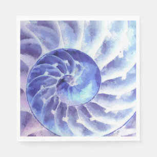 Serviettes En Papier Nautilus violet